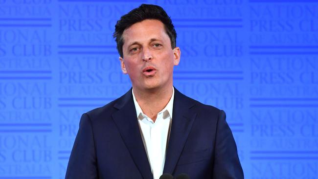 Getup! National Director Paul Oosting at the National Press Club on Wednesday. Picture: AAP.