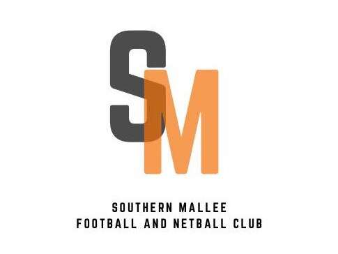 The Southern Mallee Suns' new logo in the club's colours – orange, charcoal and white. The concept of merging the yellow of Lameroo with the Red of Pinnaroo to make orange was important for both clubs. Picture: Southern Mallee Football and Netball Club