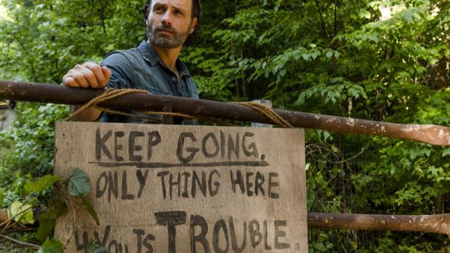 Rick just ignored this sign, rendering the lessons of Episode One pointless