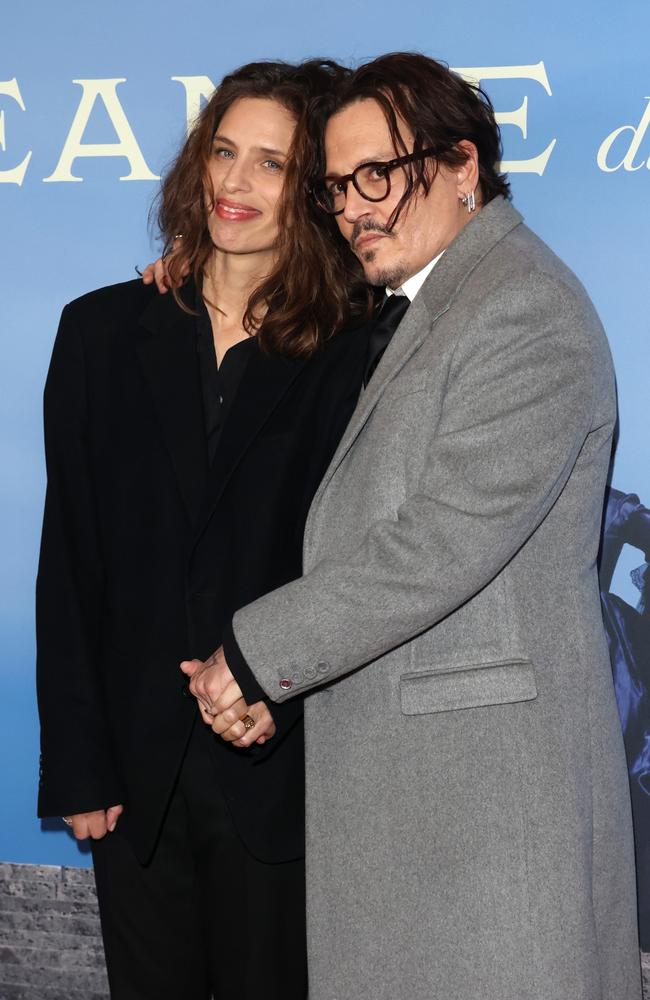 Depp stars alongside actor and director Maïwenn. Photo by Neil P. Mockford/Getty Images.