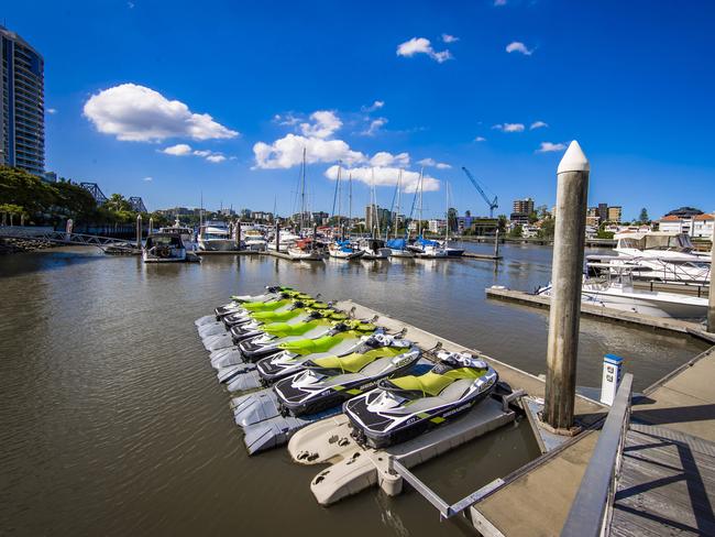 More than 20 commercial boat operators who have been ordered to leave BrisbaneÃs Dockside marina by March 4.Chris Dougherty (black shirt) and Sam Brennan from Prawnster with Renee Patel from GoBoat. Picture: NIGEL HALLETT*** (Renee - 0438808044)(Sam - 0413646037)(Sam's Dad owner of prawnster not in pic number Martin Brennan 0414291631 ****