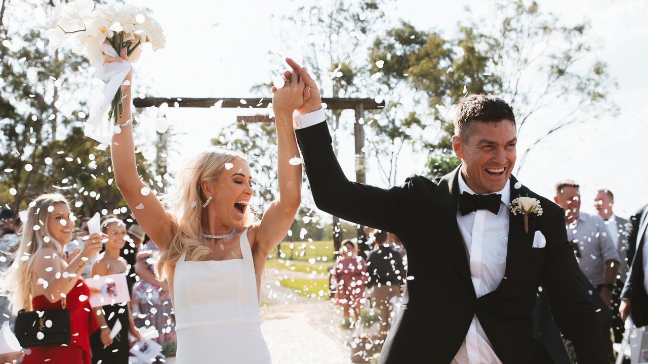 Brisbane Broncos coach Matt Ballin marries Channel 7 presenter Alissa ...