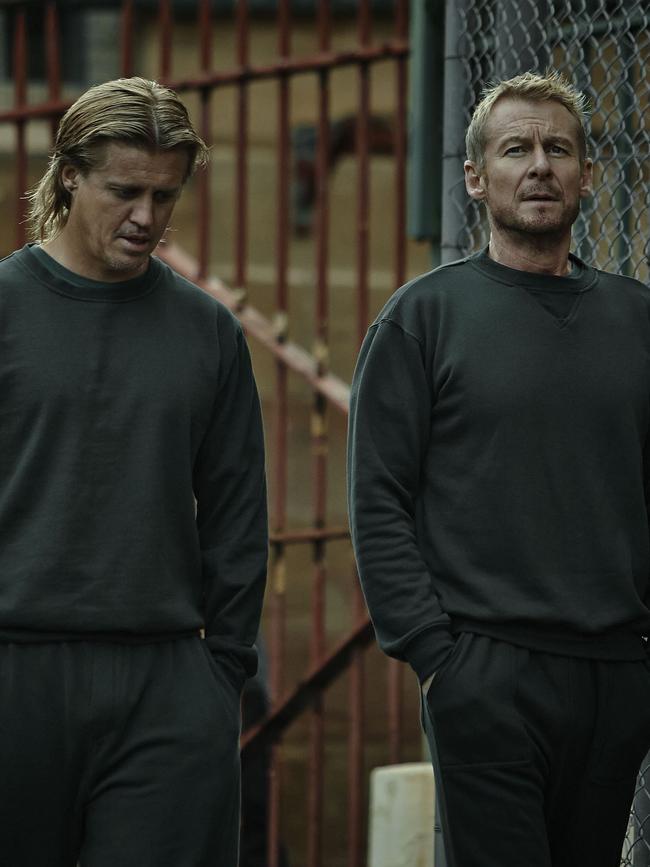 Richard Roxburgh and Dan Wyllie (left) in Rake