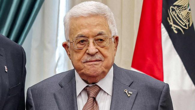 Mahmud Abbas strongly rejected any proposals aimed at displacing Palestinians from Gaza. Picture: AFP/ HO / PPO