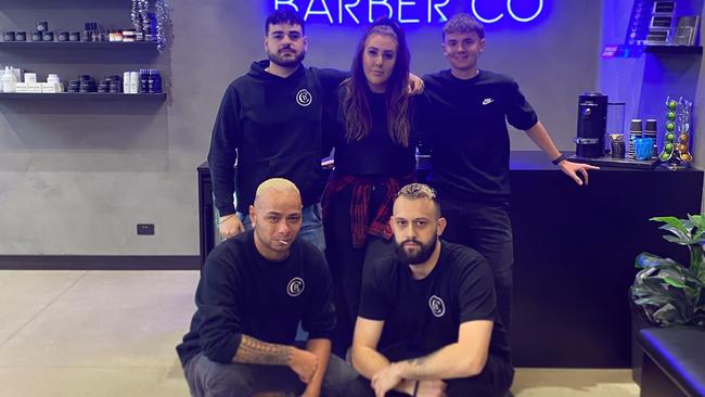 The crew at Crew Barber Co. Picture: Facebook