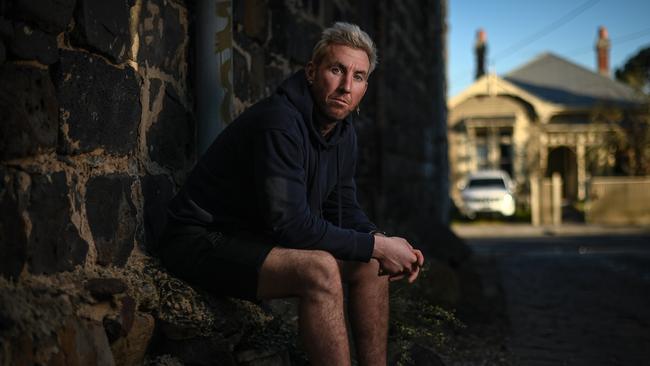 Brock McLean post-footy. Picture: Jason Edwards