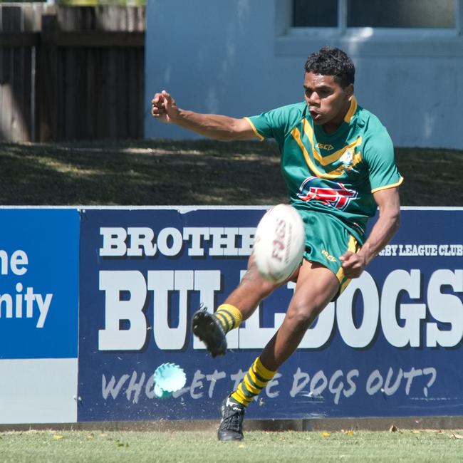 Ignatius Park College and Kirwan State High School teams take on St Brendanâ€™s College Yeppoon teams in Queensland state rugby league semi finals at Mackay on Wednesday, August 24, 2022.