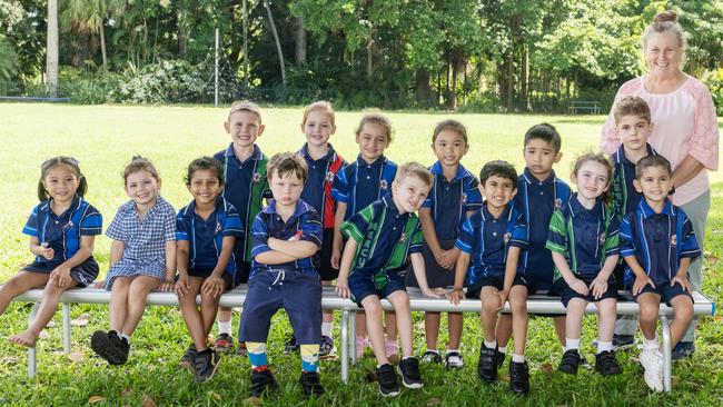 Victoria Park State School Prep/1 Back Row: Jasper, Aria, Ellura, Erin, Lucas, Harlan Front Row: Sheeneah, Lilly, Yathindrie, Dallas, Quinn, Daviya, Alice, Sebastion Teacher: Mrs Harberger Teacher Aide: Mrs McNeill Picture: Michaela Harlow.