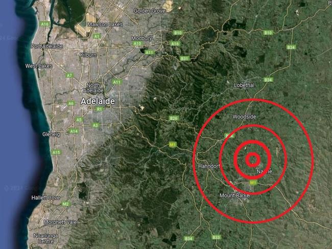 Earthquake rocks homes in Adelaide