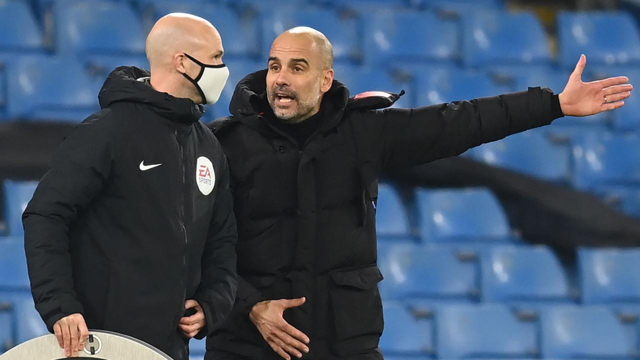 Pep Guardiola has to find a way to spark City’s attack (Photo by Michael Regan / POOL / AFP)