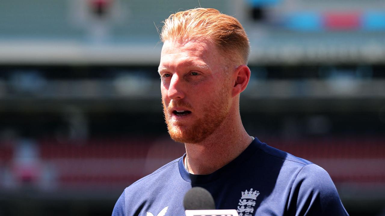 England's Ben Stokes speaks to the media before a practice session at the Adelaide Oval in Adelaide on November 8, 2022, ahead of their ICC men's Twenty20 World Cup 2022 cricket semi-final match against India. (Photo by Surjeet YADAV / AFP)