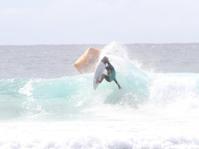 Bonsoy Gold Coast Pro at Snapper Rocks Heat 2. Photo of T Watanabe. 27 April 2024 Coolangatta Picture by Richard Gosling