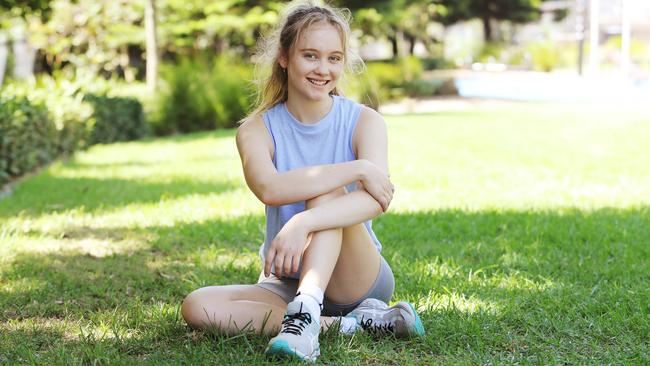 CAREERS: School leaver Grace Granger, 17, pictured at Prince Alfred Park in Sydney, is interested in becoming a personal trainer.