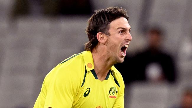 Mitch Marsh will take over as Australia’s newest captain of the short form. (Photo by William WEST / AFP)