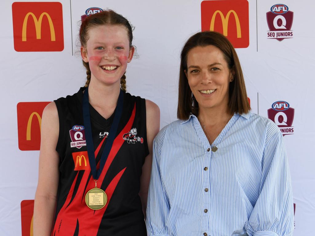 Amelie Mules of Yeronga Devils won the best on ground award for the Under 13 Girls Div 5 in the SEQJ competition. Picture: Supplied