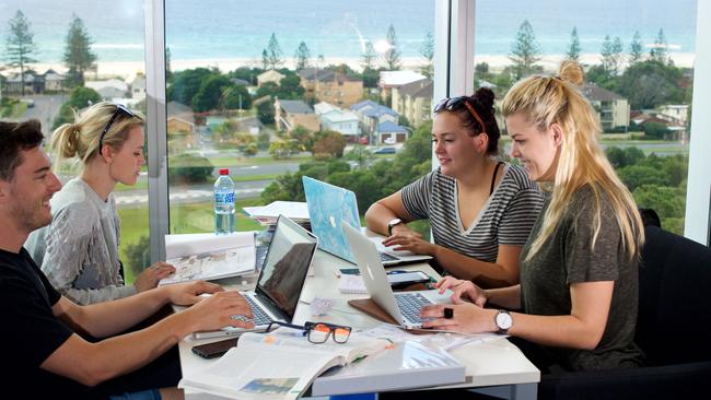 Primary Education students at Southern Cross University, James McKay Stacey Thomas, Tyler May Keames and Jordan Rose