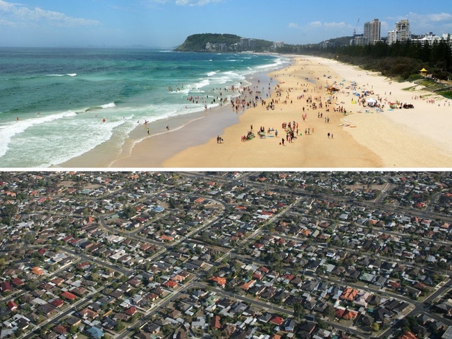 The Gold Coast, top, and City of Wyndham, are bearing the brunt of Australia's population growth - and it's going to get worse. But why here?