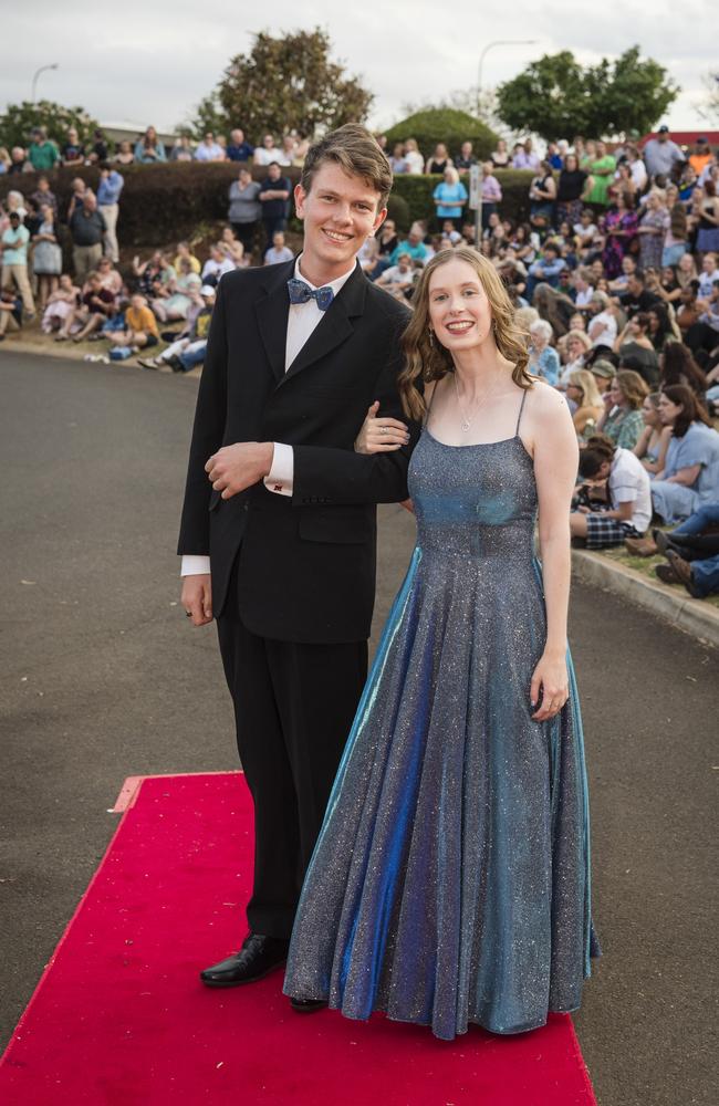 Matthew Lawson and Bree Collins at Harristown State High School formal at Highfields Cultural Centre, Friday, November 17, 2023. Picture: Kevin Farmer