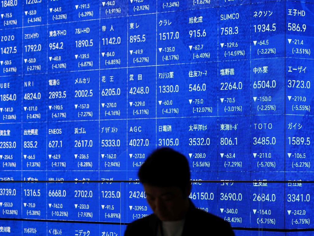 New data has revealed just how much Japan is being drubbed by the current global economic uncertainty. Picture: Kazuhiro NOGI/AFP