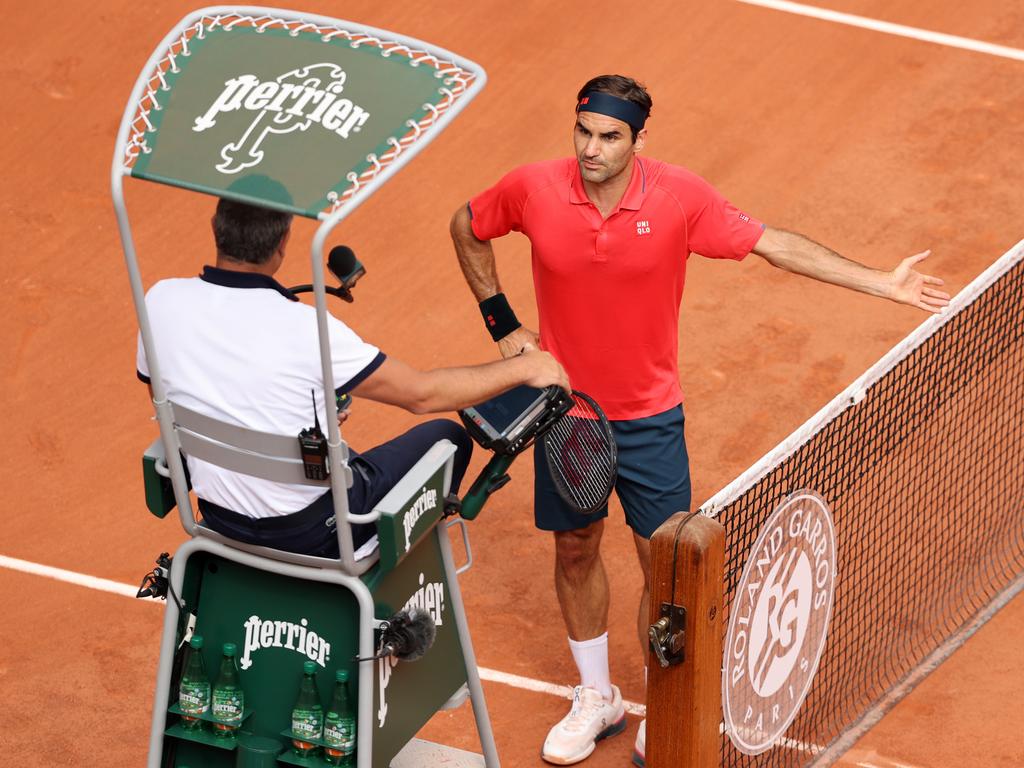 Federer was fuming (Photo by Clive Brunskill/Getty Images).