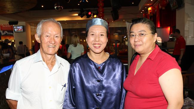 George Wah Day, Anna Wen and Terry Woo at the media launch of the Cairns and District Year of the Ox celebrations at Vertigo Bar in 2009.