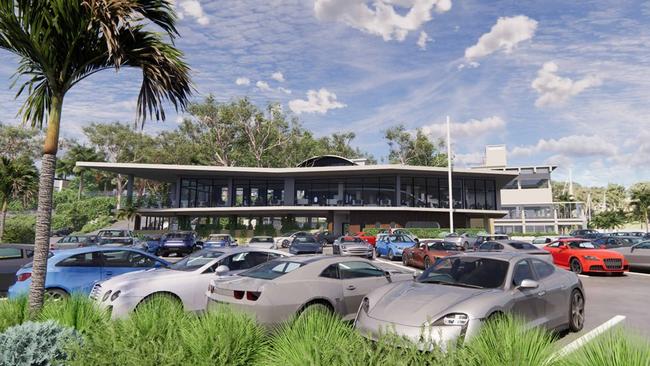 An artist's impression of the proposed $10.2 million in alterations and additions to the Royal Motor Yacht Club Broken Bay, at Newport. The development application has been deferred until local planning authorities receive more detailed information. Picture: MCHP Architects