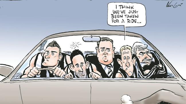 A Herald Sun Mark Knight at the time of the incident.