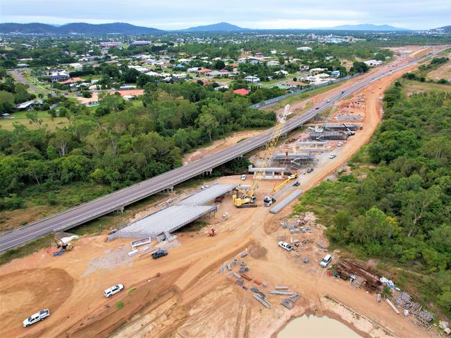 Construction works are underway for the Townsville Ring Road Stage 5 project. Picture: TMR.