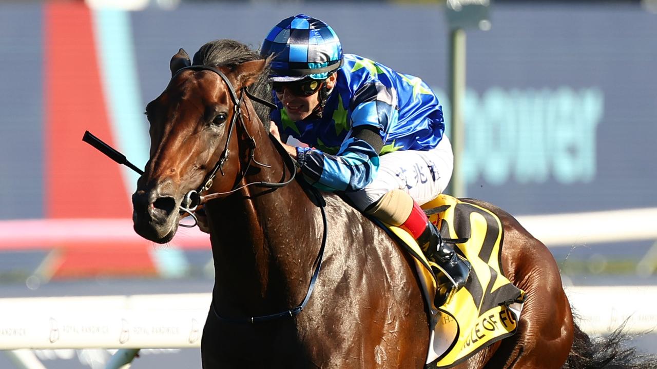 Circle Of Fire wins the Sydney Cup at Randwick on Saturday. Photo: Jeremy Ng/Getty Images.