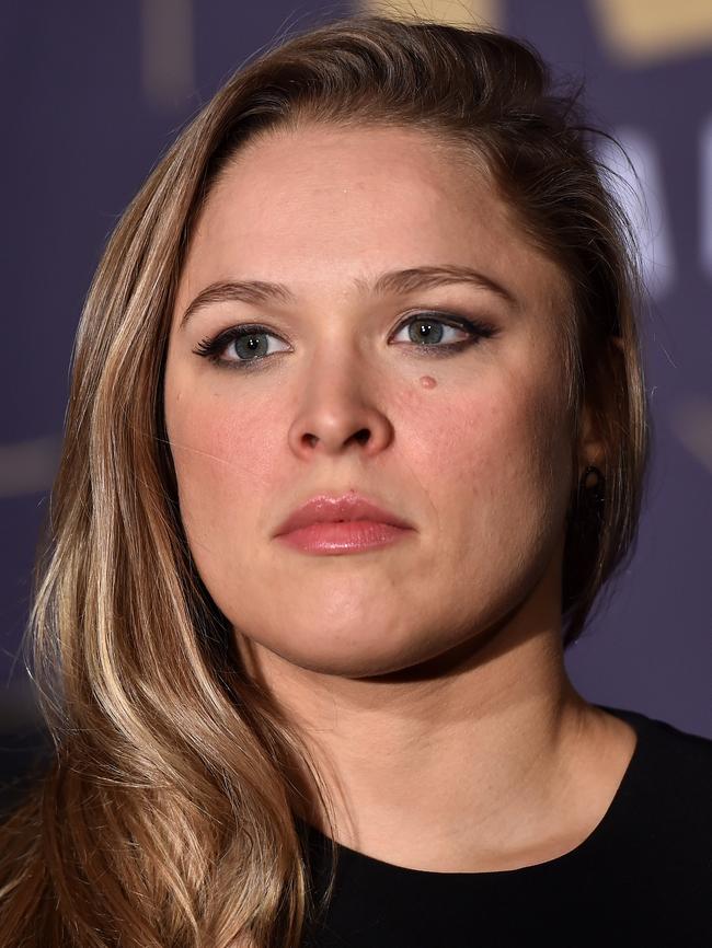 Rousey apologised 11 years after sharing the conspiracy theory. (AAP Image/Julian Smith)