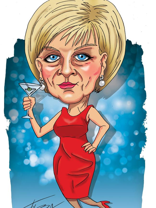 Foreign Affairs Minister Julie Bishop illustrated by Tony Bela.