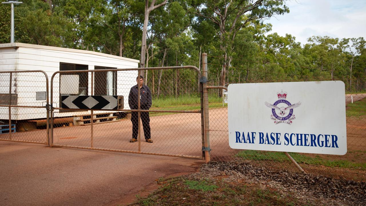 The entrance to RAAF Base Scherger near Weipa, Cape York. Photo: Cameron Laird