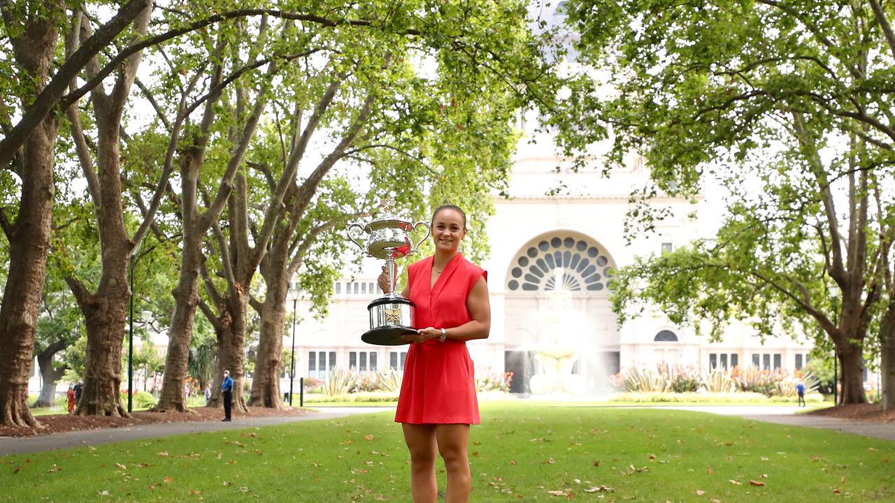 Australian Open champion Ash Barty the morning after her triumph.