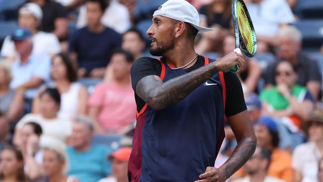 Nick Kyrgios has been in stunning form at the US Open. Picture: Matthew Stockman/Getty Images