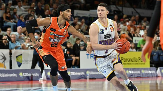 Shaun Bruce is ready for the semi-final series against the Hawks. Picture: Emily Barker/Getty Images