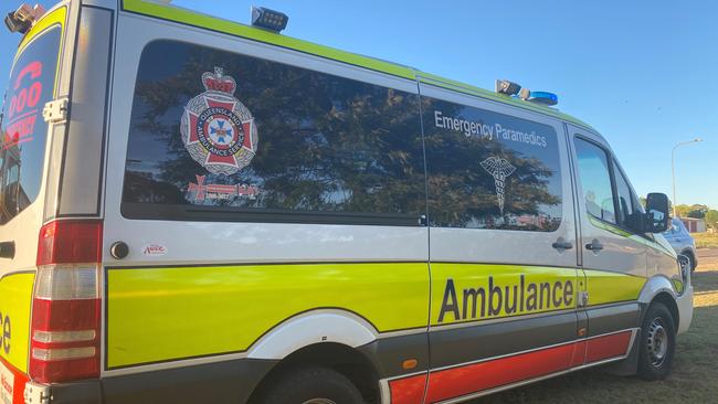 Two ambulances transported three people to Gladstone Hospital after they were involved in an ATV rollover at Benaraby.