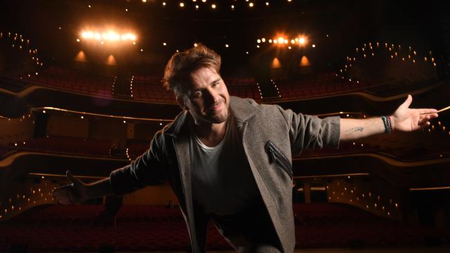 Hugh Sheridan at Her Majesty’s Theatre. Picture: Tricia Watkinson