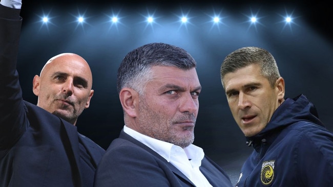 Three of the key contenders for the now vacant Socceroos head coaching role.