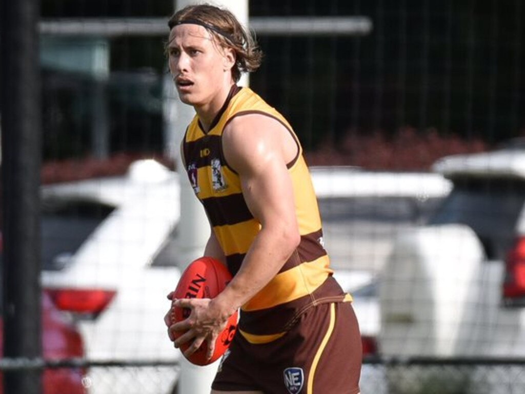 Aspley Hornets QAFL player Ryan Banks-Smith is already a state league star and still just 21 years of age. Photo: Highflyer Images