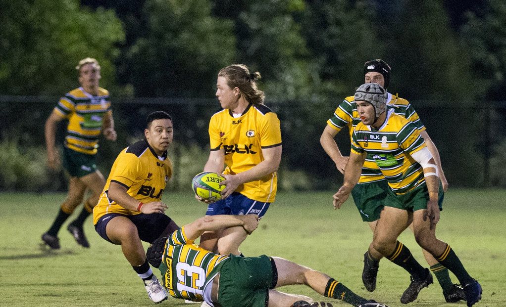 Angus Campbell, Brahmans. Rugby Union, Cattleman's Cup, Darling Downs vs Central Qld Brahmans. Saturday, 3rd Mar, 2018. Picture: Nev Madsen