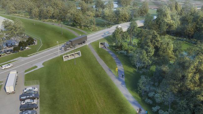 An artist’s impression of the new Henderson Rd bridge. Picture: Knox Council