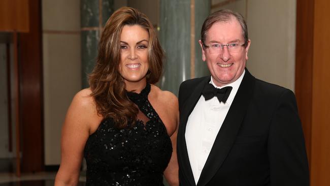 Peta Credlin and Brian Loughnane. There is some support for Credlin to replace Victorian Opposition Leader Michael O’Brien. Picture: Gary Ramage