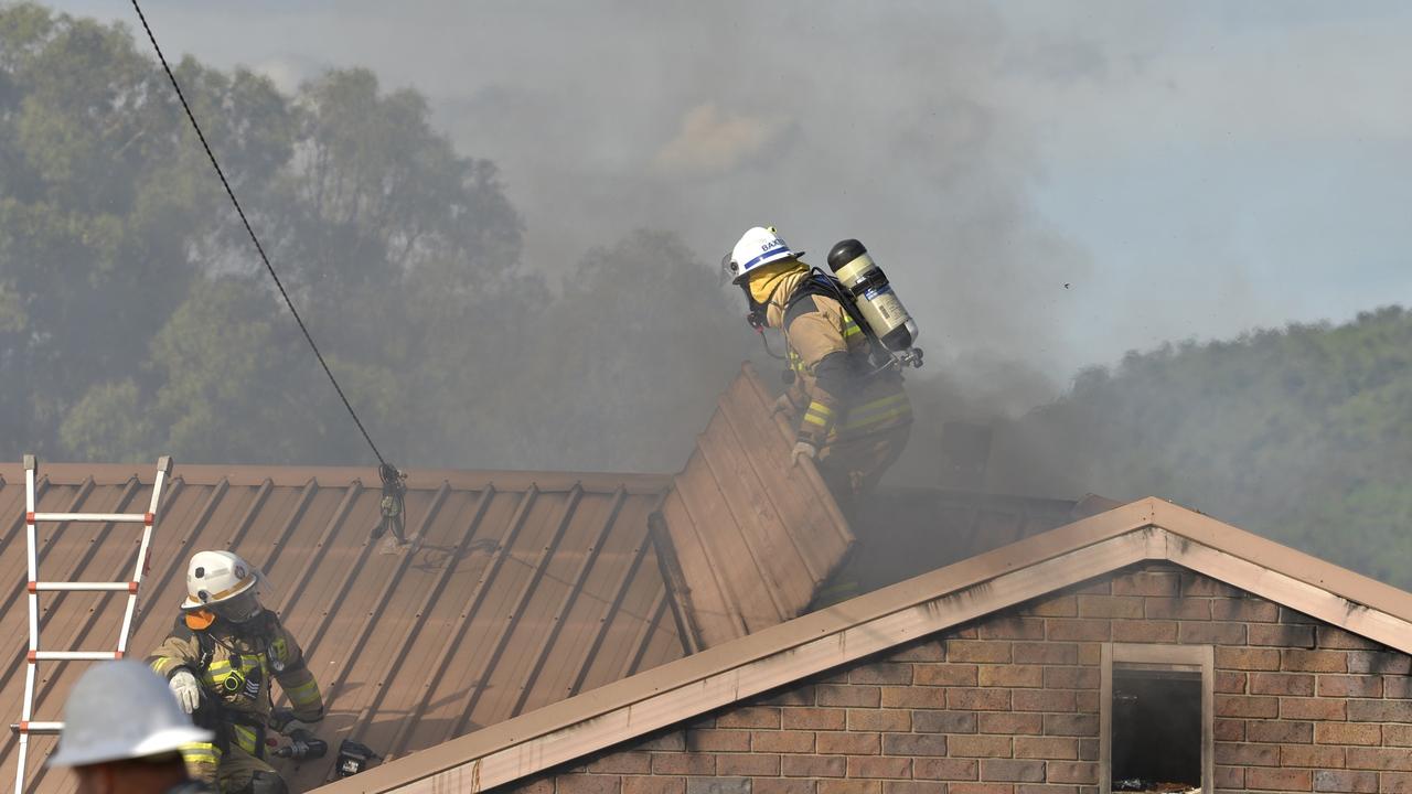 Emergency services rushed to save a Kingsthorpe house engulfed by flames. Pictures: Kevin Farmer