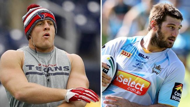 JJ Watt and Dave Taylor have aggression.
