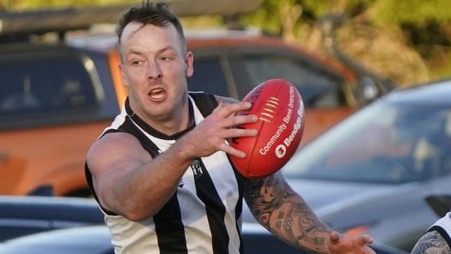 Kurt Mutimer was instrumental in Narre Warren’s win over Wandin on Saturday. Picture: Valeriu Campan