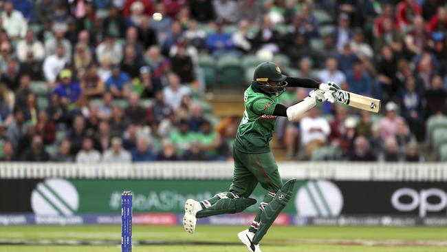 Shakib Al Hasan has shown no fear playing the short ball this tournament. Picture: PA