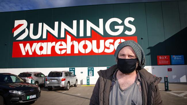 Bunnings and other hardware stores are only open for tradies. Picture: Mark Stewart