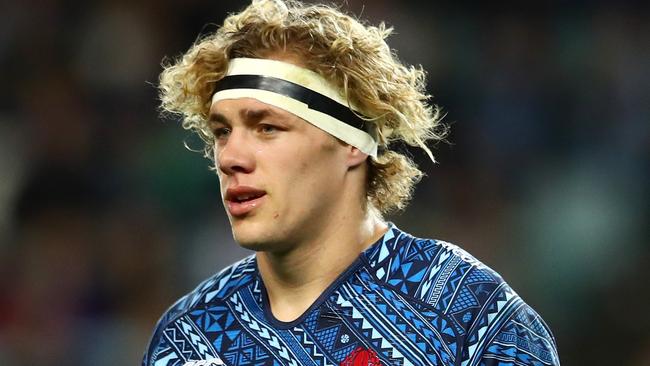 Waratahs star Ned Hanigan injured his knee during the trial.