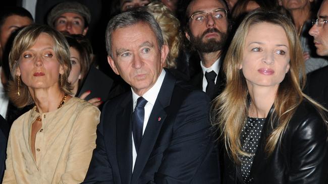 Helene (from left), Bernard Arnault and Delphine Arnault are behind the fashion empire. Picture: Pascal Le Segretain/Getty Images