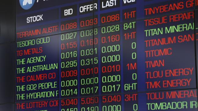 SYDNEY, AUSTRALIA - NewsWire Photos NOVEMBER 7, 2024: The screens at the ASX in the Sydney CBD. Stock Market. Australian Stock exchange.Picture: NewsWire / Damian Shaw